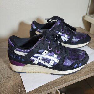 ASICS  Gel Lyte III Cosmic Galaxy Purple/Black Youth Size 4.5 Running Sneakers